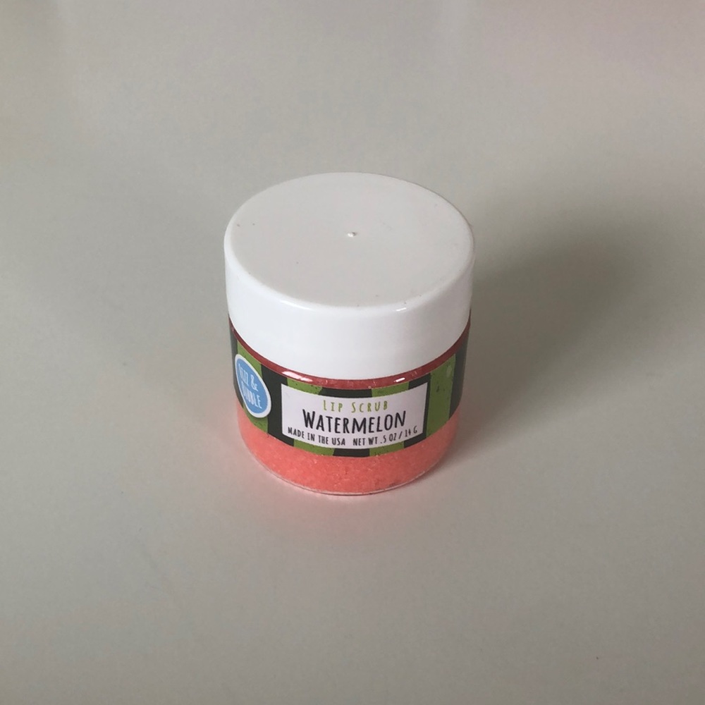 Watermelon lip scrub